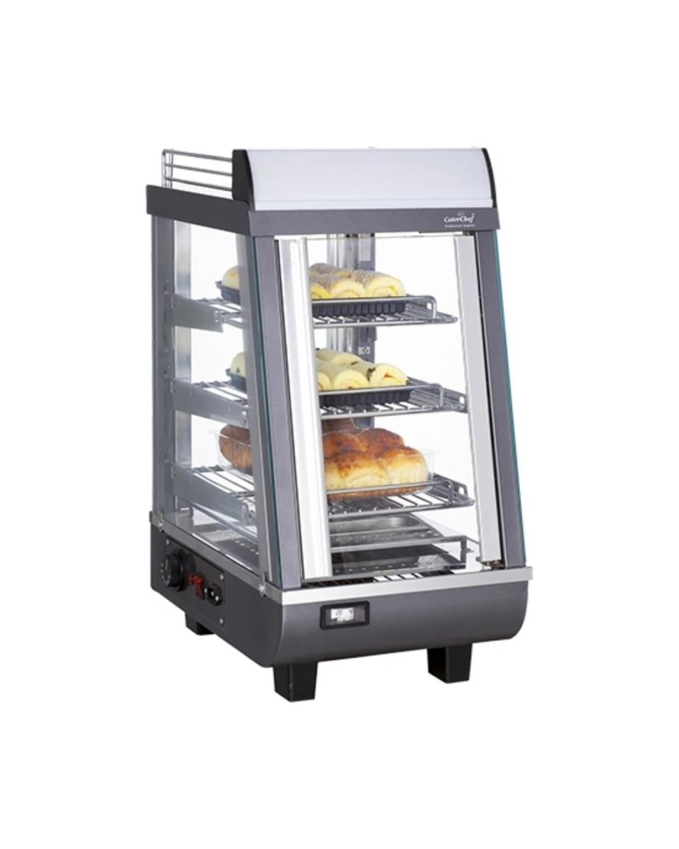 Warmhaltevitrine - Schwarz - CaterChef - 688076