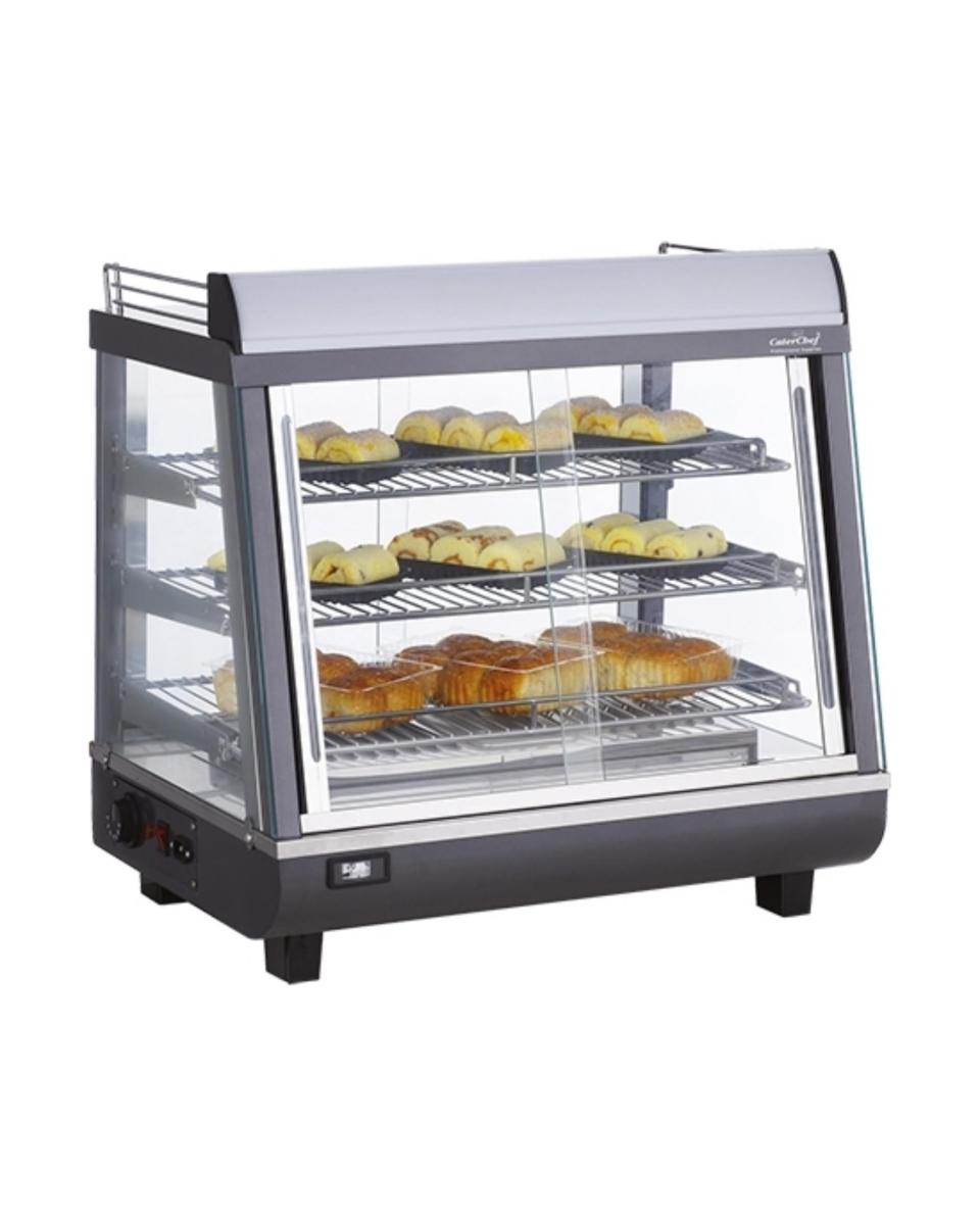 Warmhaltevitrine - Schwarz - CaterChef - 688078