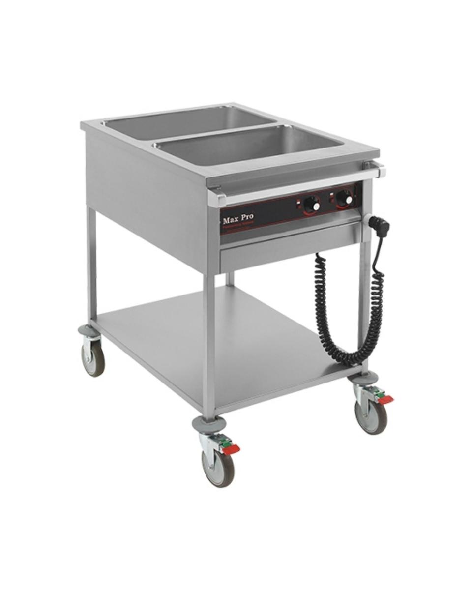 Bain-Marie-Wagen - 2 x 1/1 GN - Max Pro - 921350