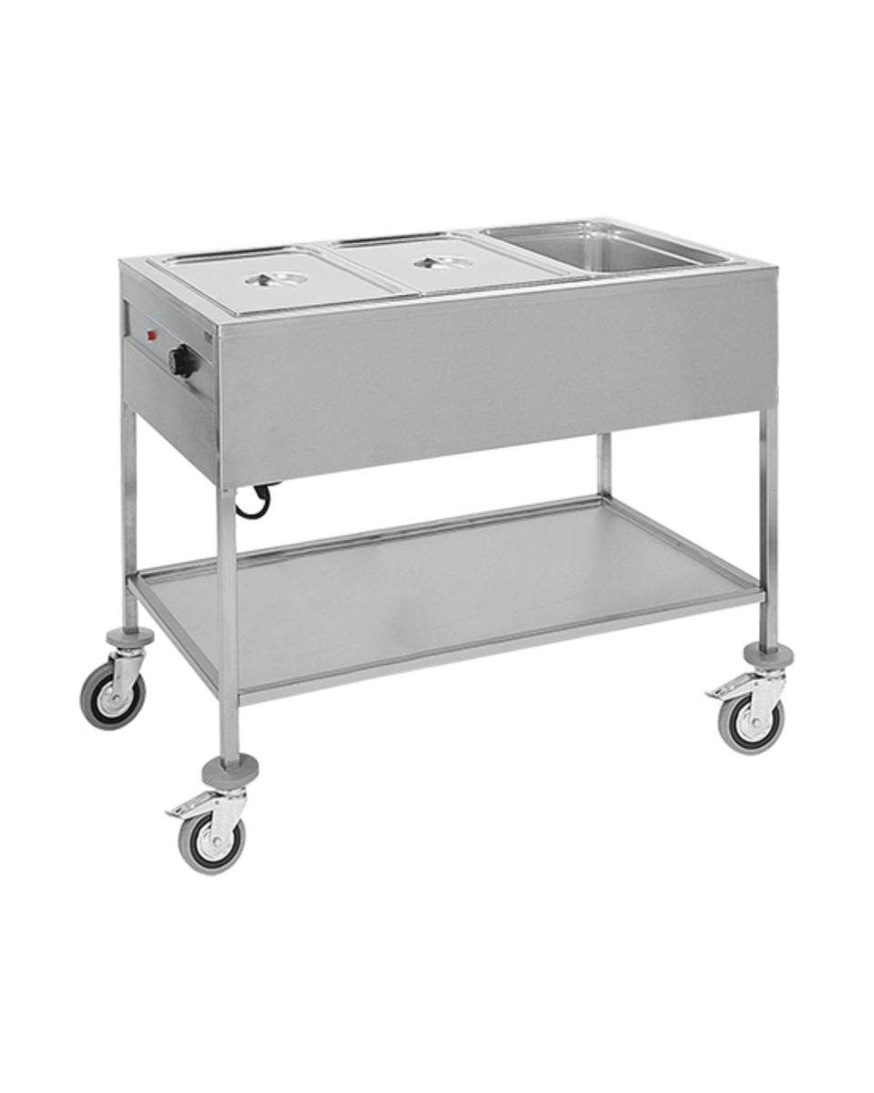 Bain Marie Wagen - 3/1 GN - CaterChef - 710053