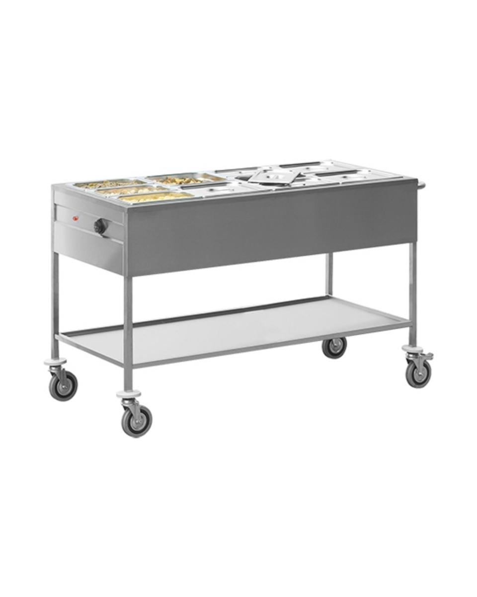 Bain Marie Wagen - 4/1 GN - CaterChef - 710054