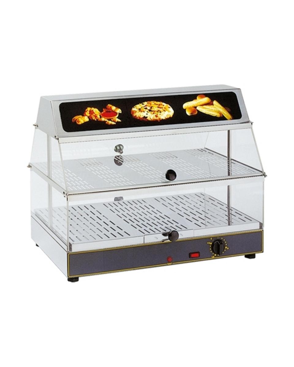 Warmhaltevitrine - Mit Beleuchtung - 2 Etagen - Roller Grill - 304401