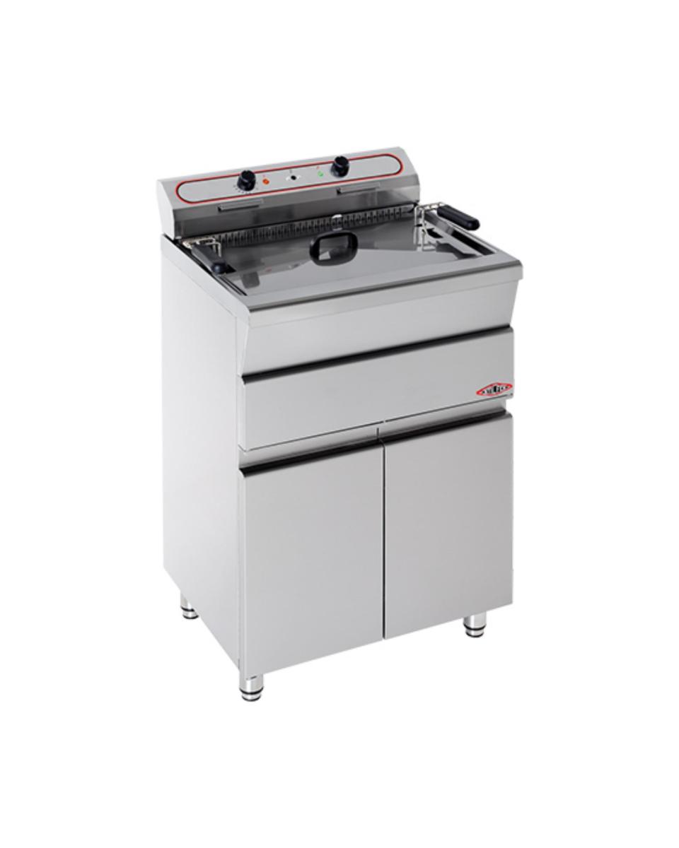 Fisch-Friteuse - 26L - Edelstahl - Stilfer - 527126