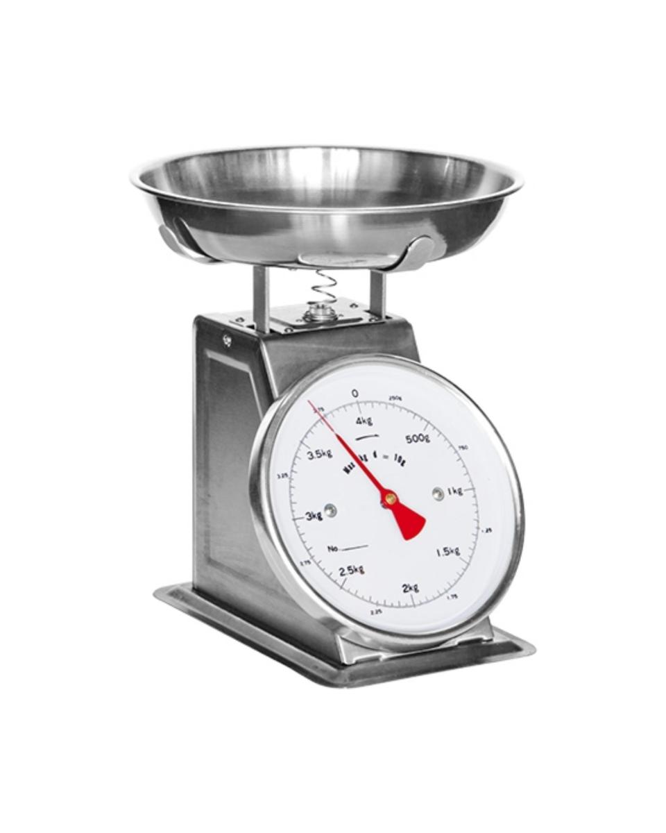 Waage - H 32,5 x 28 x 27 cm - 7,5 kg - Edelstahl - 859104