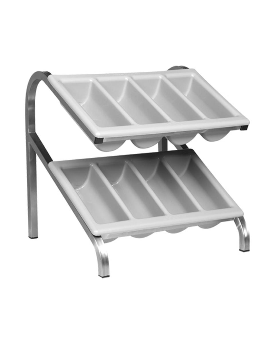 Buffet Besteckhalter - Edelstahl - 54 x 54 x 33 cm - 921015