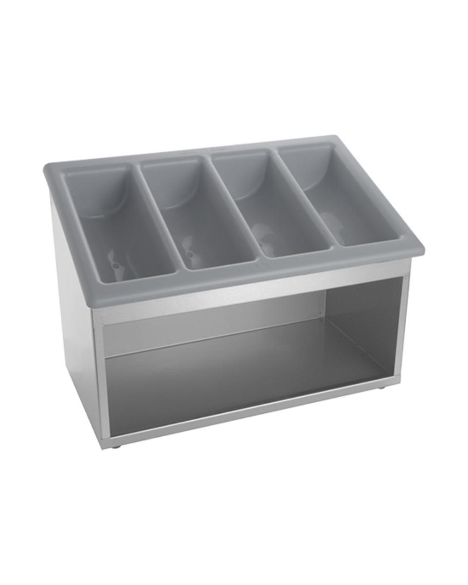 Buffet Besteck und Serviettenständer - Edelstahl - 40 x 53 x 32 cm - 921030