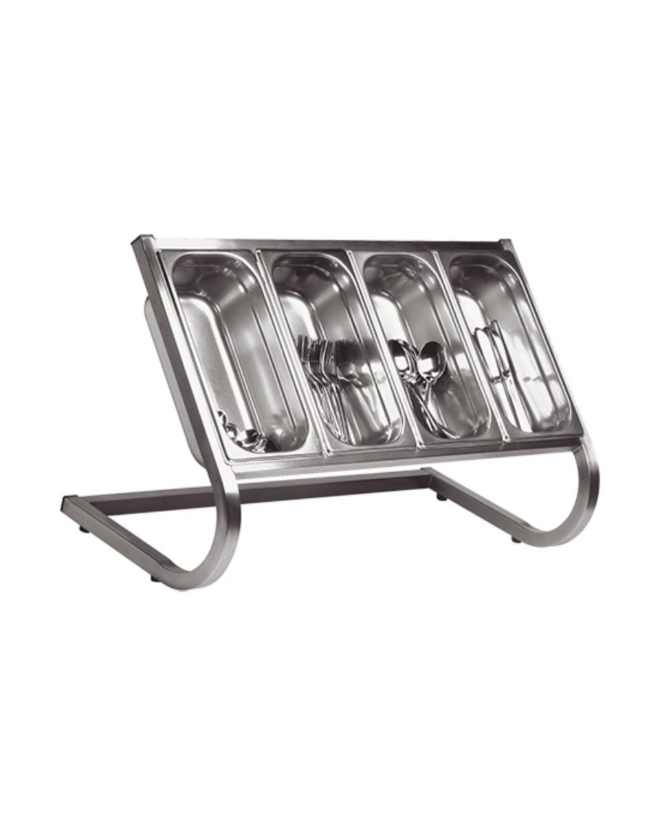 Buffetverteilungs- / Garniereinheit - Edelstahl - 44 x 73 x 35 cm - 921034