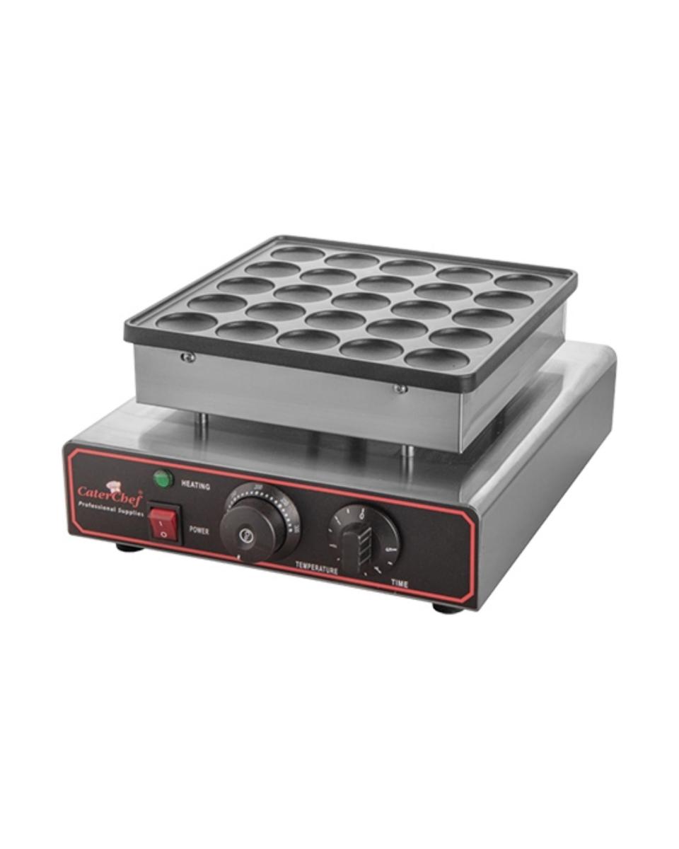 Poffertjes Backgerät - H 17 x 31 x 37,5 CM - 6 KG - 220 - 240 V - 850 W - +0°C / +300°C - Caterchef - 680025
