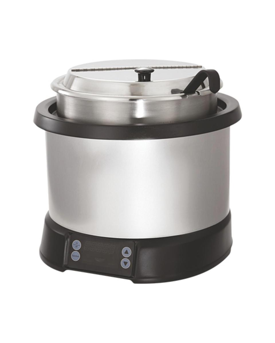 Suppenkessel - H 34,2 CM - 6,12 KG - Ø35,3 CM - 220 - 240 V - 800 W - 10,4 Liter - Klappdeckel - Pujadas - 721110
