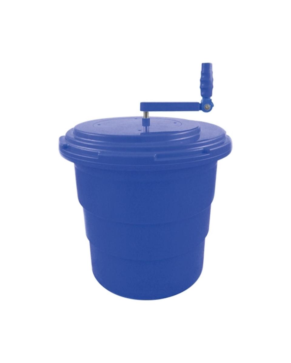 Salatschleuder – H 55 CM – 4,4 KG – Ø44 CM – Polypropylen – Blau – 20 Liter – 072220