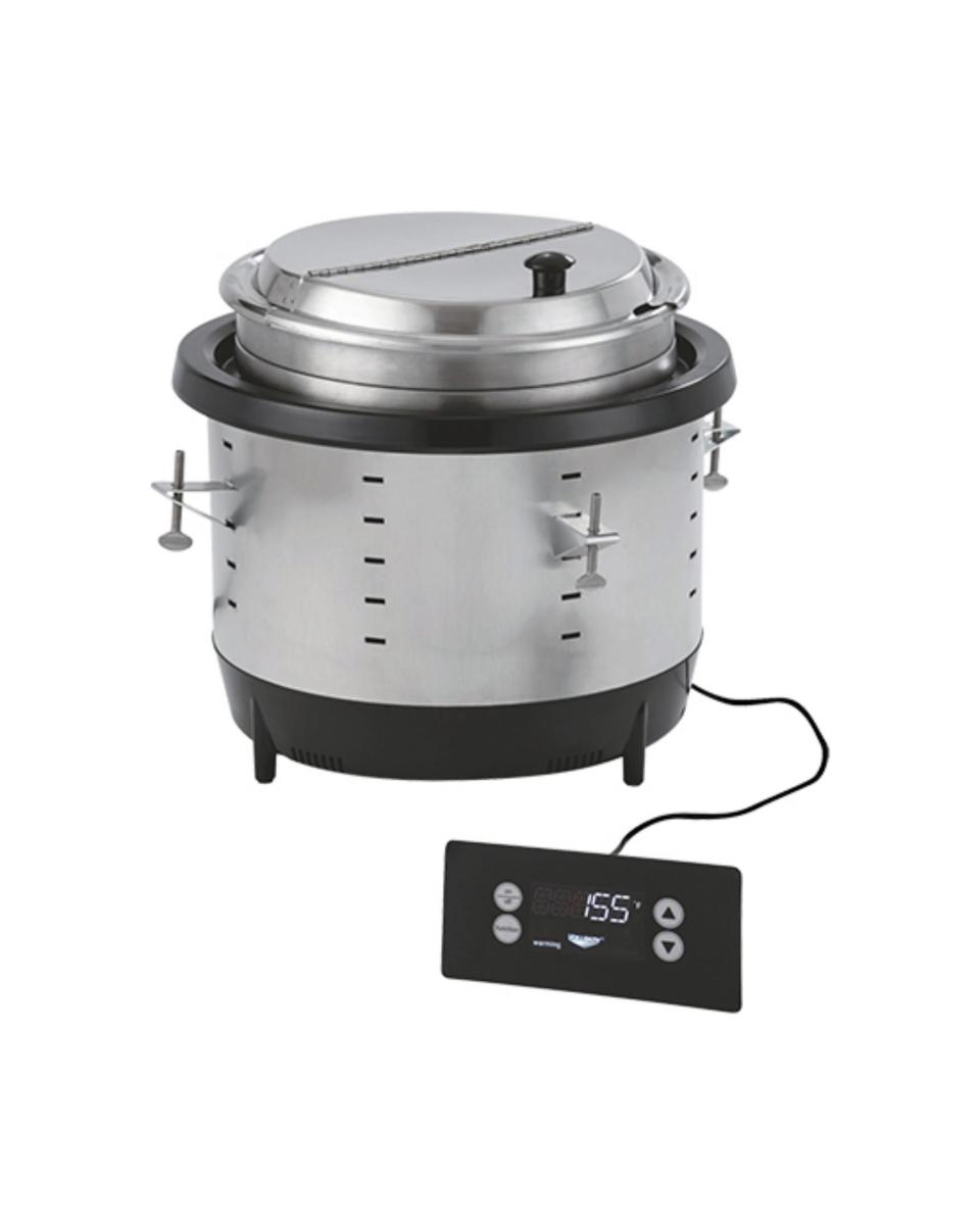 Suppenkessel - H 31,3 CM - 6,71 KG - Ø35,3 CM - 220 - 240 V - 800 W - 10,4 Liter - Klappdeckel - Pujadas - 721115