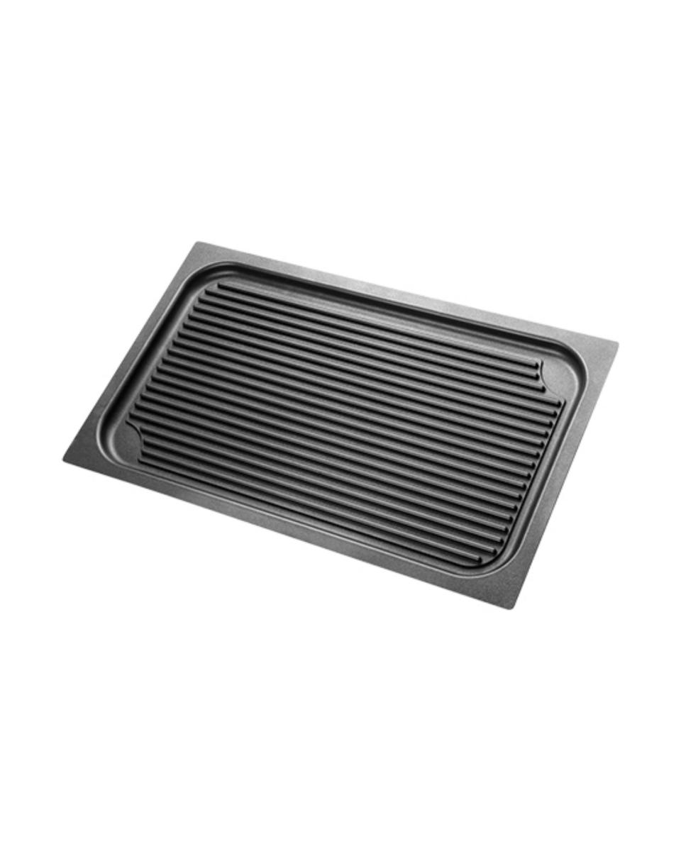 Grillplatte – 1/1 GN – H 2 x 53 x 32,5 cm – Aluminiumguss – Risoli – 729011