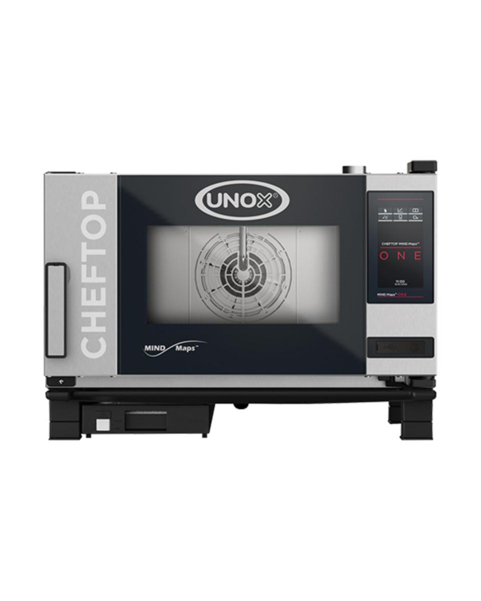 Cheftop Mindone - H 53,8 x 75 x 78,3 CM - 53,8 KG - 380 - 415 - Ohne - Stecker V - 5000 W - Edelstahl - +30°C / +260°C - Unox - 596213
