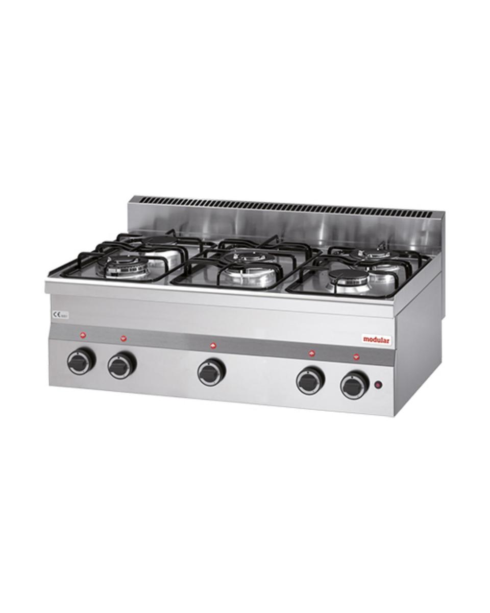 Herd – H 28 x 90 x 60 cm – 22 kg – Erdgas – 17,4 cm – Edelstahl – Gas – modular – 316603