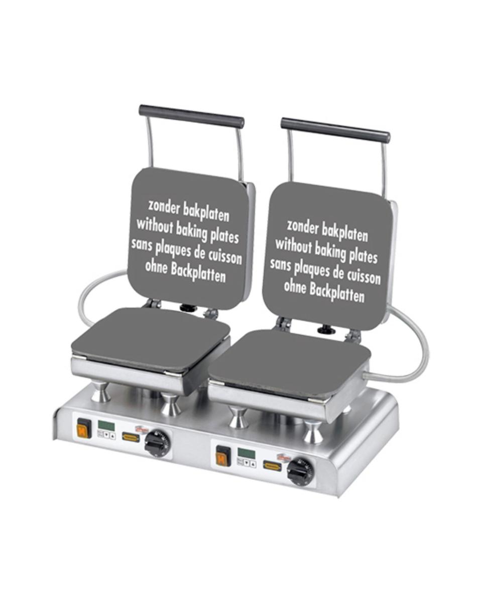 Multibackgerät - H 32 x 60,5 x 45 CM - 19 KG - 380-415 V - 4400 W - Gusseisen - +50°C / +300°C - Neumärker - 308071