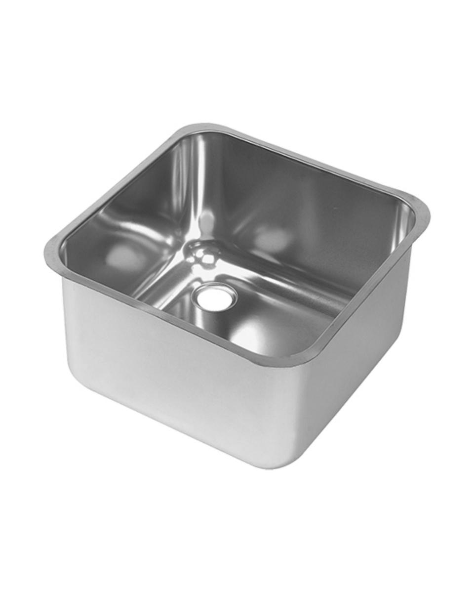 Spüle - H 30 x 60 x 50 CM - 5,21 KG - Edelstahl 18/08 - 953811