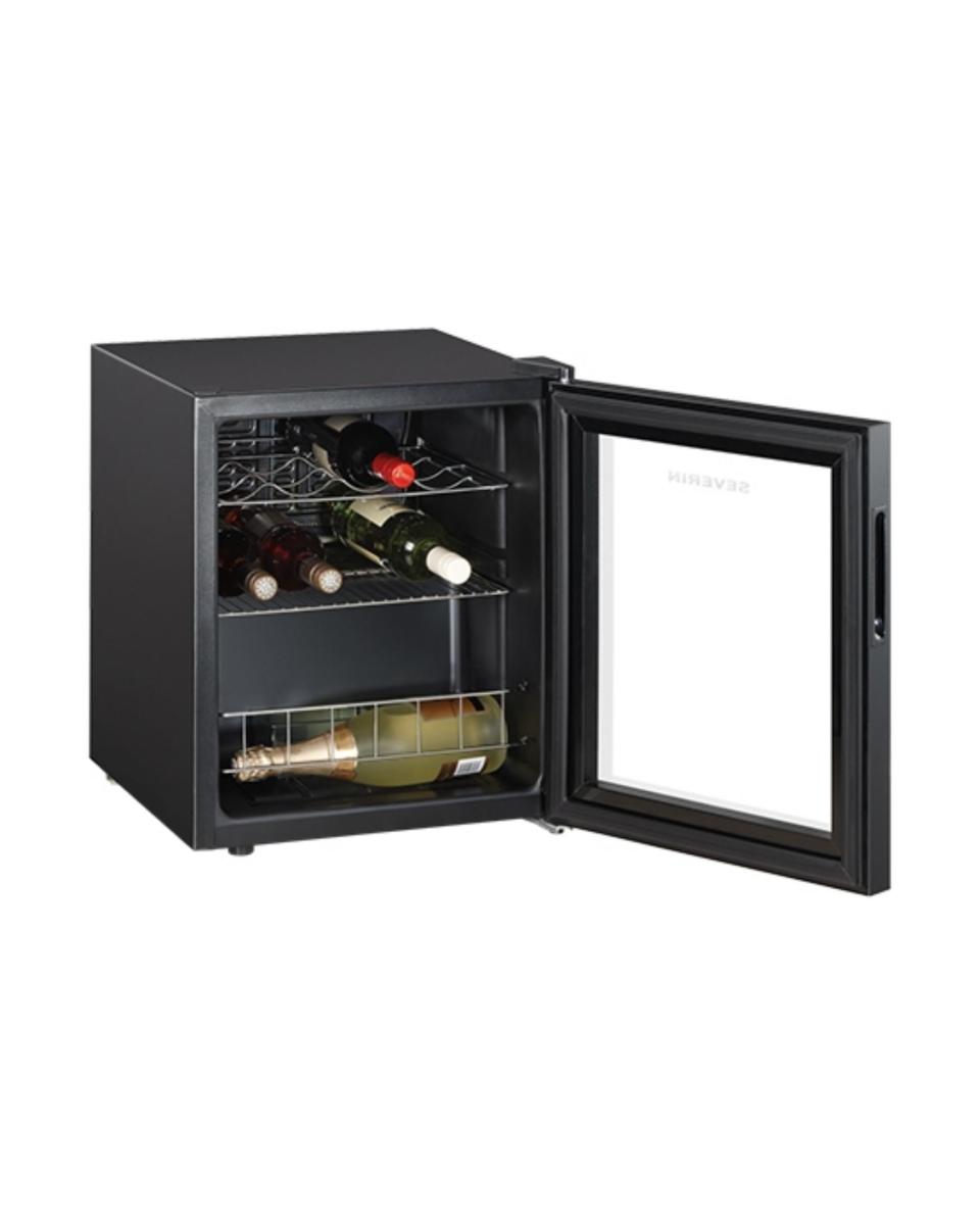 Weinkühler - H 51,5 x 43 x 48 CM - 17,88 KG - 220 - 240 V - 85 W - Statisch - R600A - Schwarz - 46 Liter - +4°C / +18°C - Severin - 910068