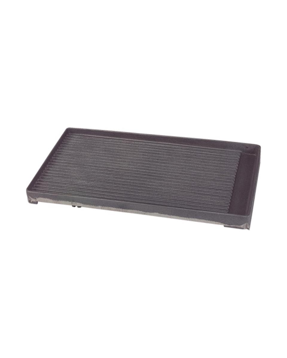Grillplatte gerippt Modular für 2 Brenner - 316170