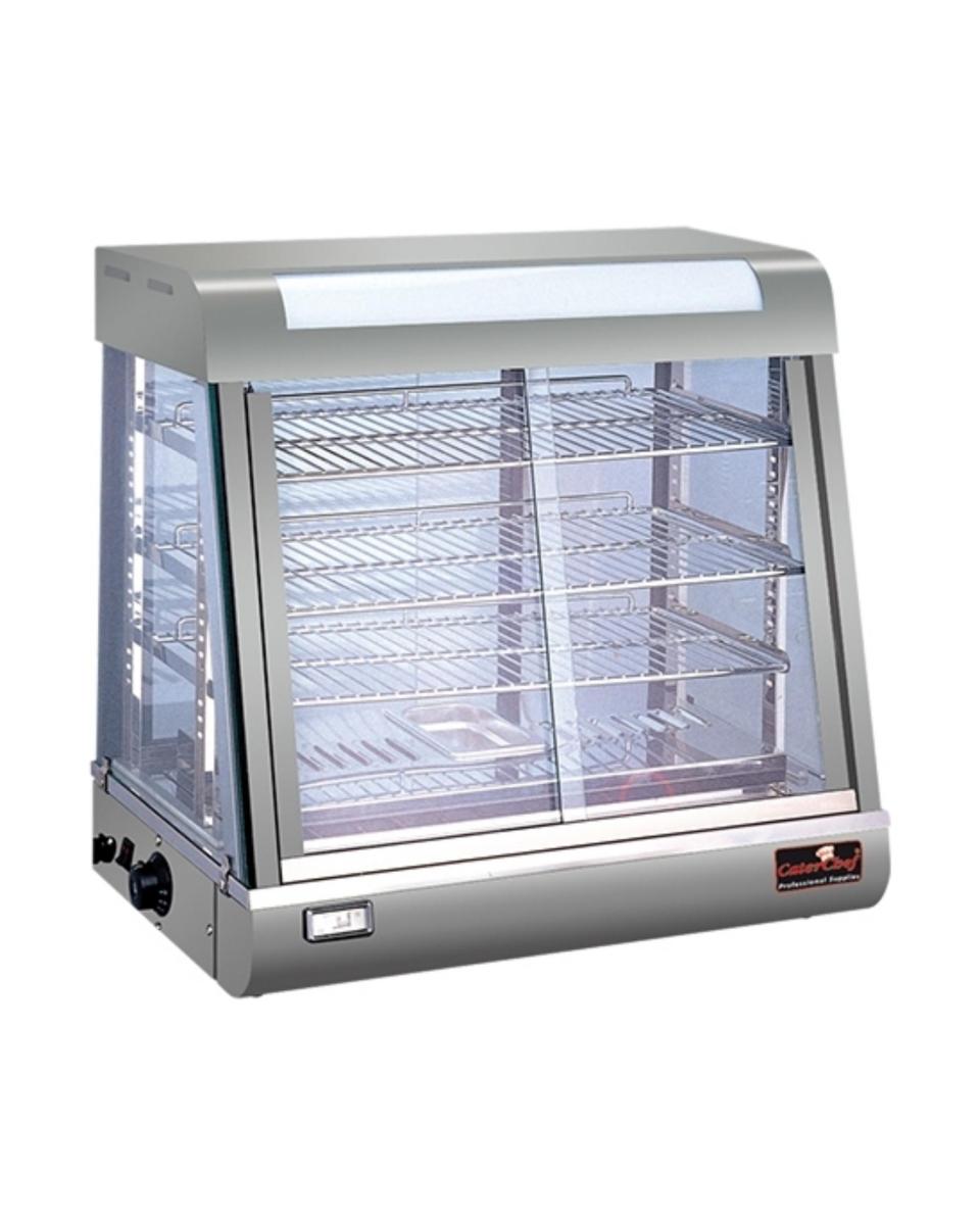 Warmhaltevitrine - Edelstahl / Silber - CaterChef - 680072