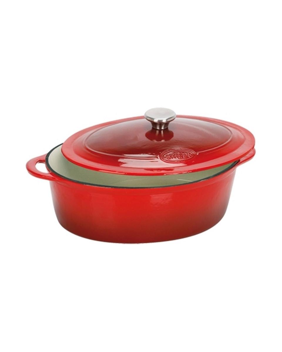 Topf - Gusseisen - Oval - 32x26 cm - Sitram