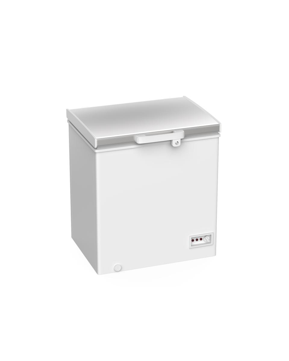 Gastronomie-Gefrierschrank – 150 Liter – Weiß – Edelstahldeckel – G-Line