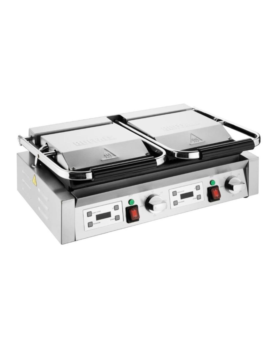 Contactgrill - Dubbel - Glad - H 20 x B 57 x D 31 CM - 230 V - Buffalo