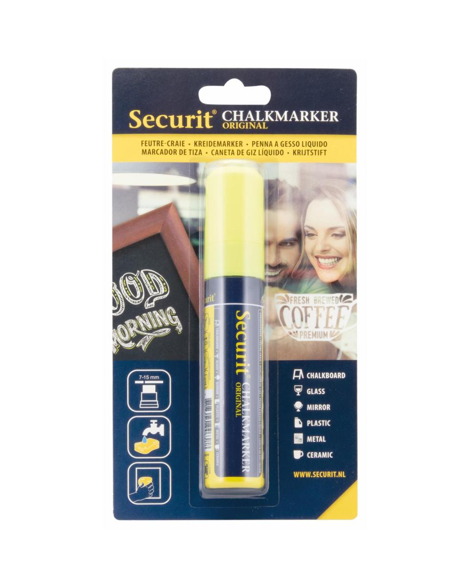Kreidemarker – Groß – Gelb – Securit – BL-SMA720-YE