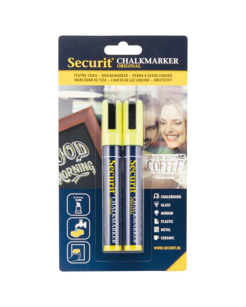 Kreidemarker – Klein – Gelb – Securit – BL-SMA510-YE