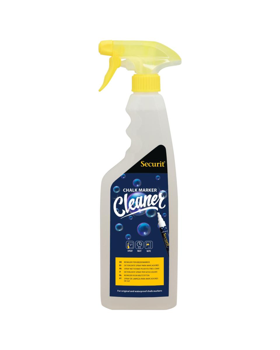 Kreidereiniger - 1 Liter - H 32 x 8,7 x 6,4 CM - Transparent - Securit - SECCLEAN-GR