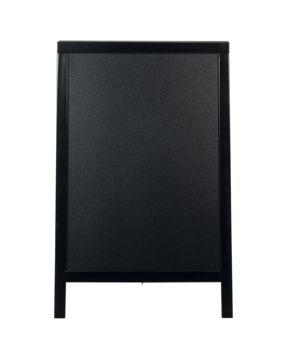 Gehwegschild Woody - Klein - Kiefer - H 85 CM - Schwarz - Securit