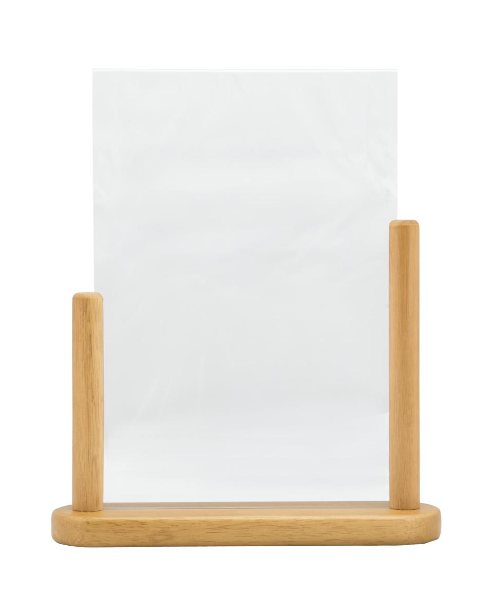 Poster Frame - A4 - Houten Voet - Bruin - Acryl - H 32.3 x B 27.1 CM - Securit