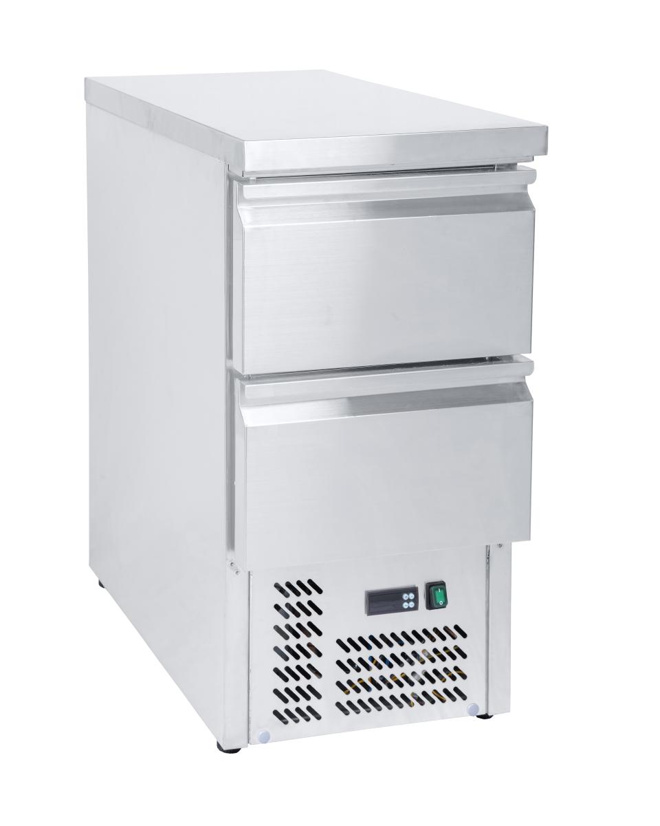 Gekühlte Werkbank 2 Schubladen – Edelstahl – 109 Liter – G-Line