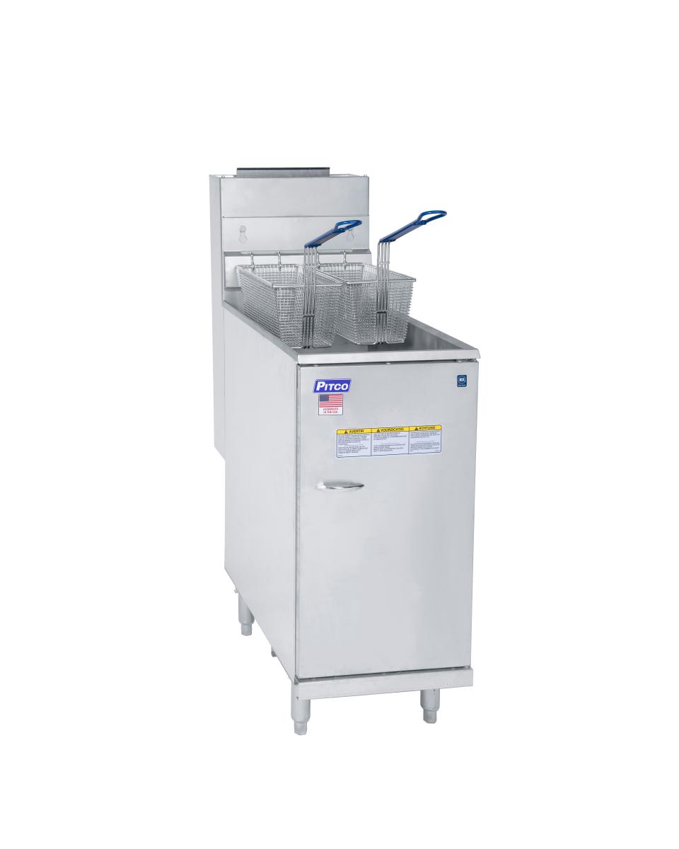 Fritteuse – Erdgas – 35 °C+ – 18 Liter – Standmodell – niederländische Version – Pitco