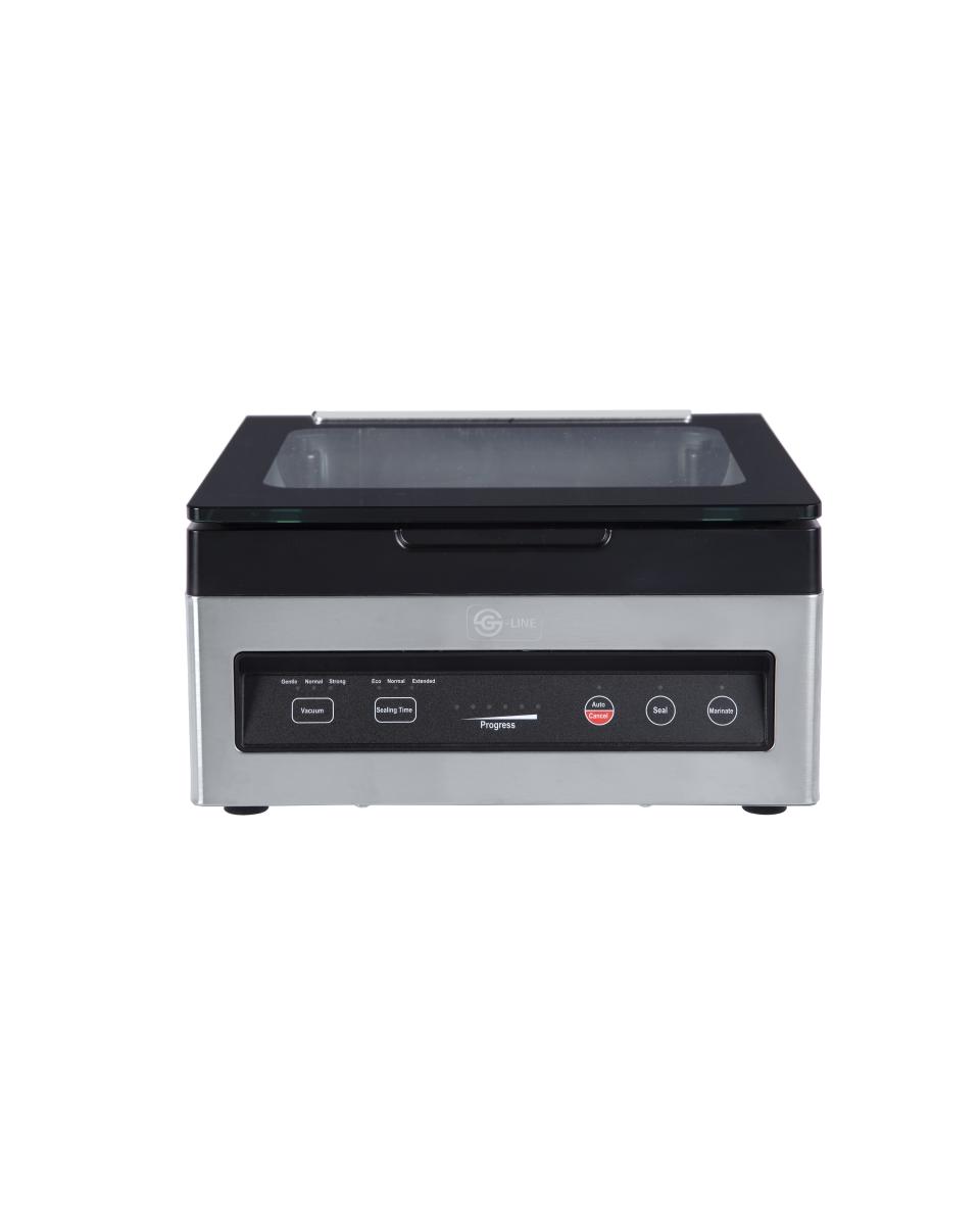 Vakuumiermaschine – 25 cm – kompakt – 230 V – H 15,5 x B 31 x T 30,5 – G-Line