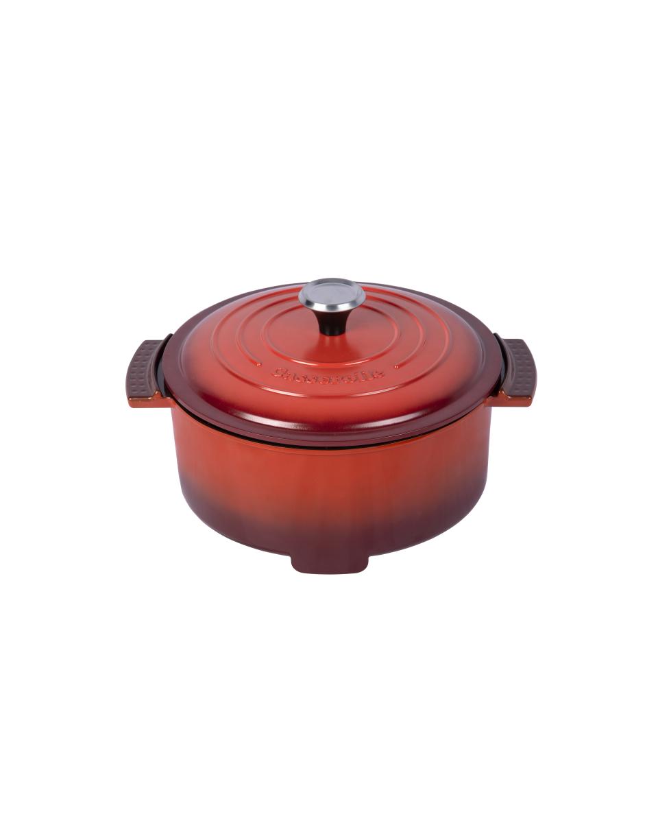 Elektrische Braadpan - Met Deksel - 3 L - Rood - Ø 35 CM - 230V - G-Line