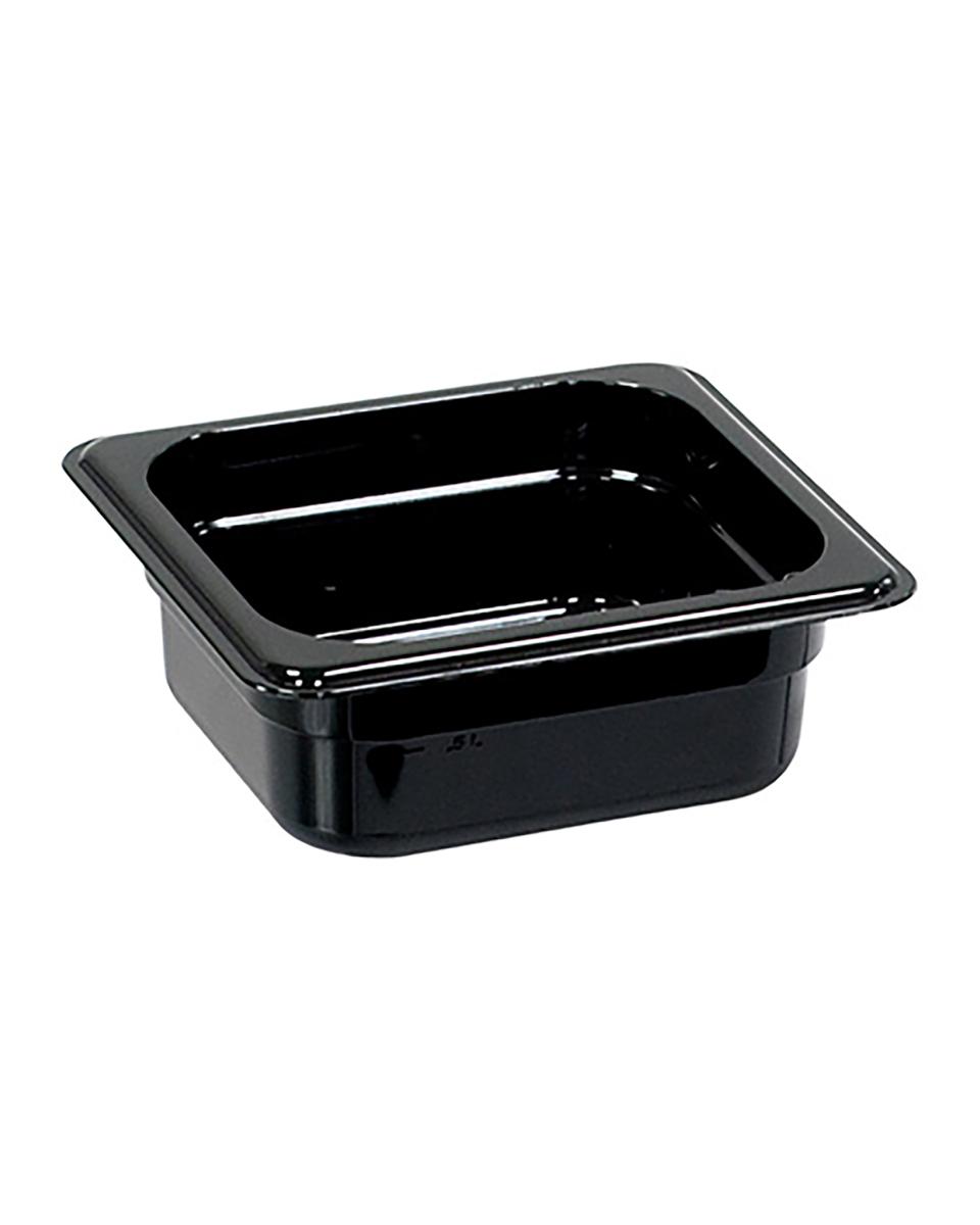 Gastronormbehälter - Polycarbonat - Schwarz - 1/6 GN - 65 mm - G-Line