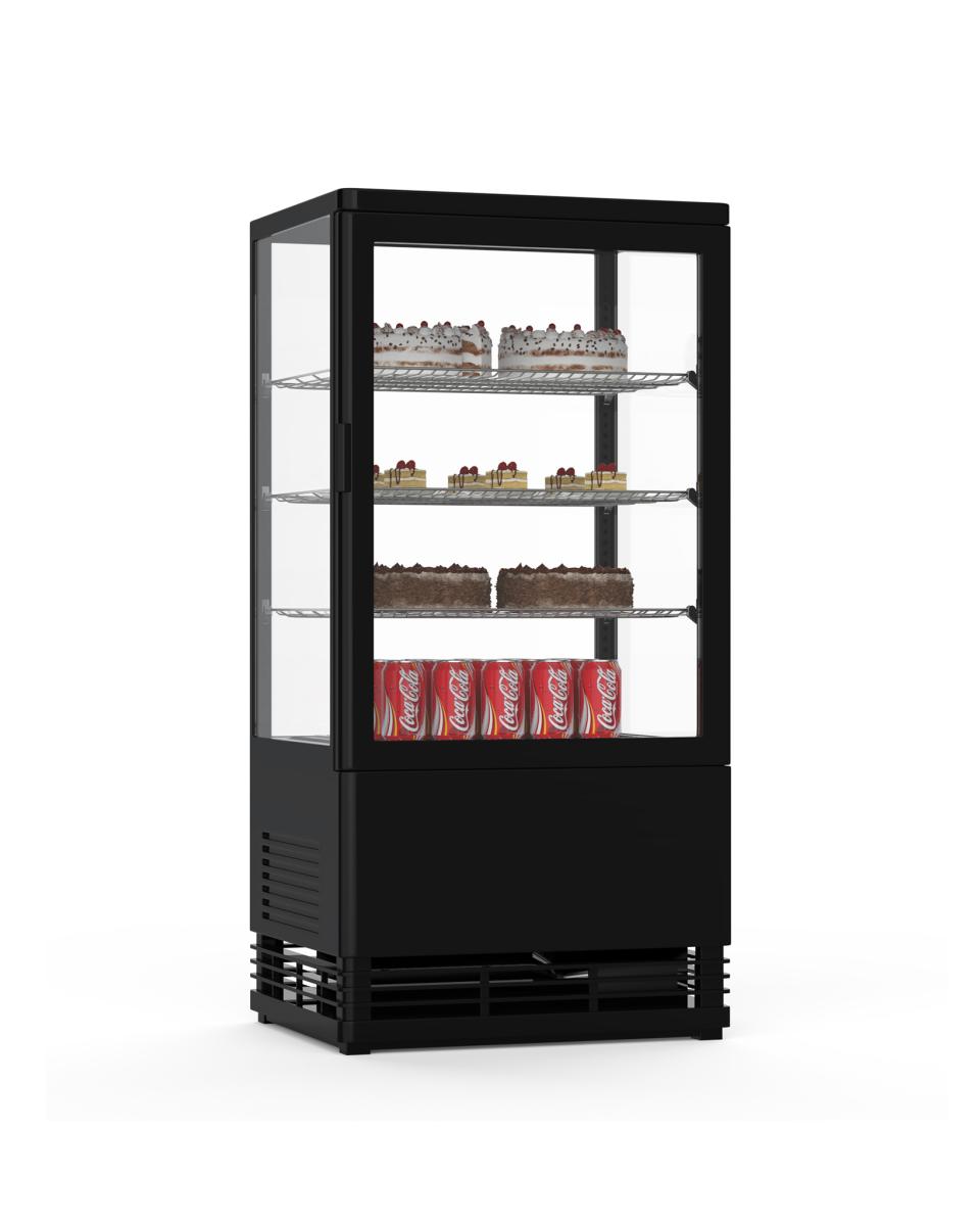 Kühlvitrine - 70 Liter - Schwarz - G-Line