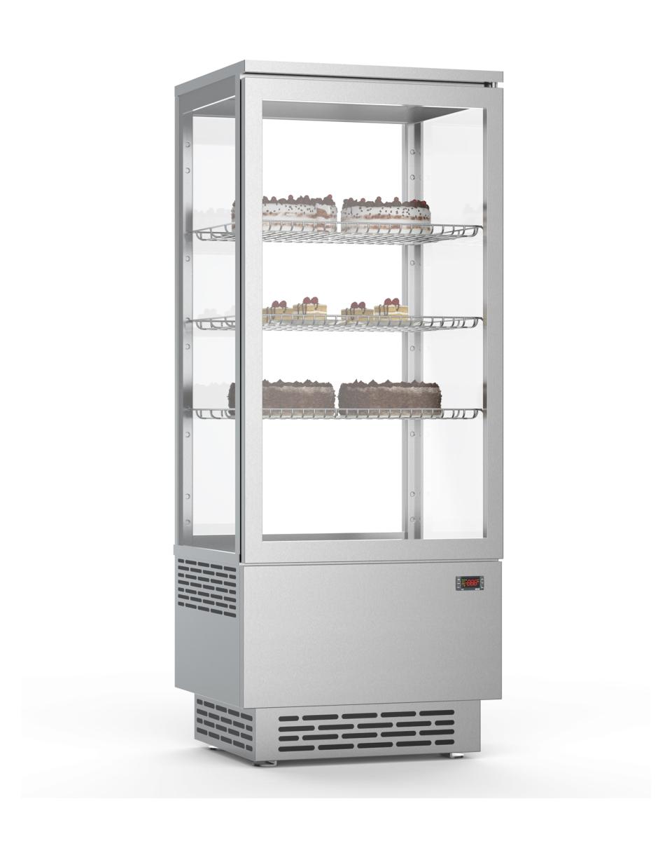 Kühlvitrine - 70 Liter - Edelstahl - G-Line