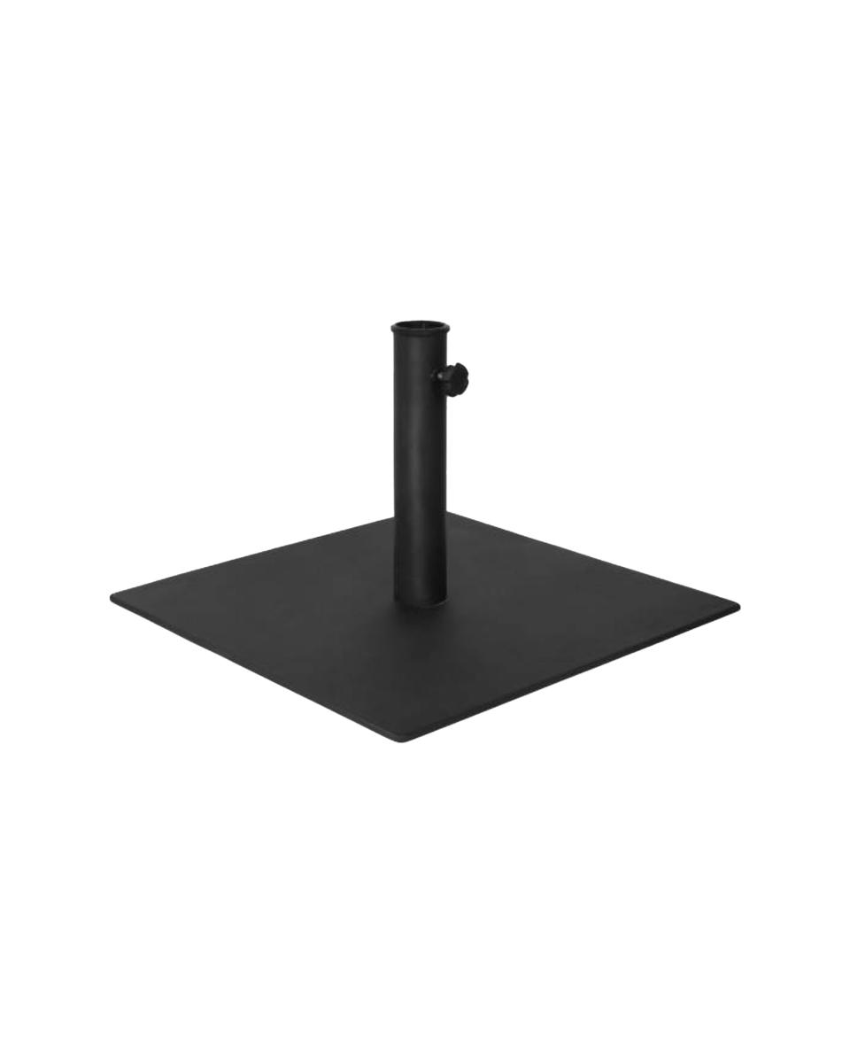 Sonnenschirmständer 25 kg – Schwarzer Stahl – 50 x 50 cm – G-Line