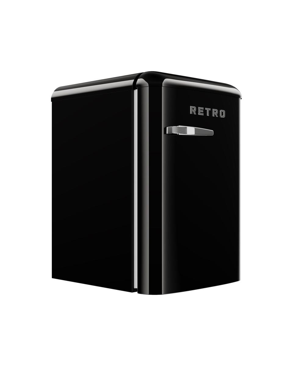Kühlschrank Retro - 1-türig - Tischmodell - 120 L - Schwarz - 230V - G-Line