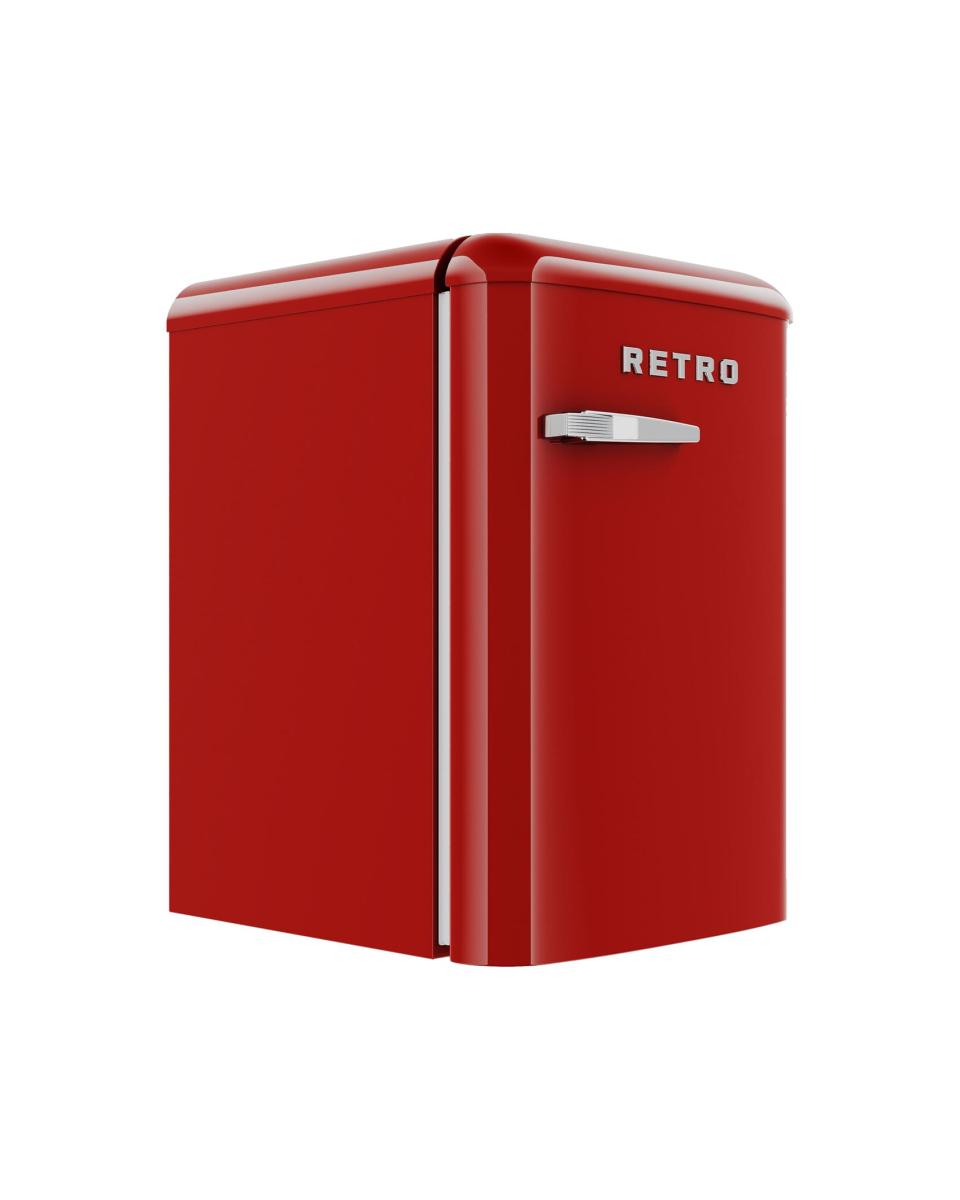 Retro-Kühlschrank – 120 Liter – Tischmodell – Rot – G-Line