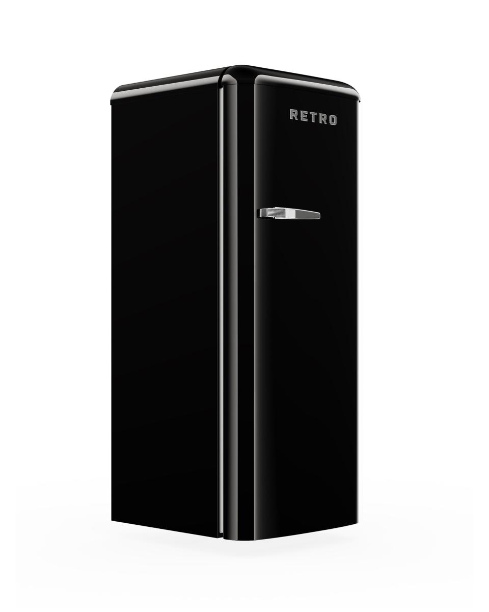 Kühlschrank Retro - 1-türig - Gefrierfach - aufrechtes Modell - 194 + 24 L - Schwarz - G-Line