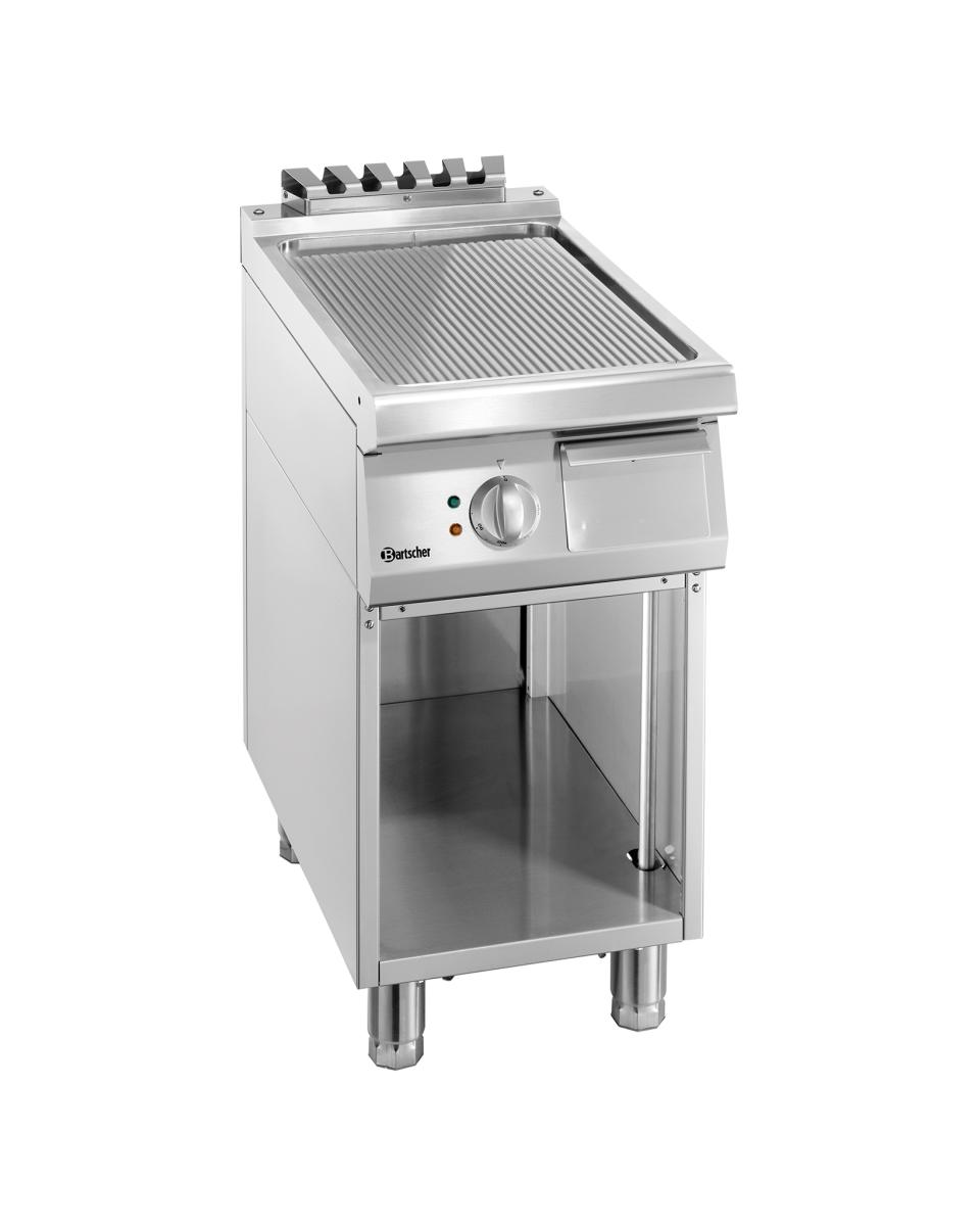 Grillplatte - Elektrisch - 1 Zone - Gerippt - Bartscher - 286507