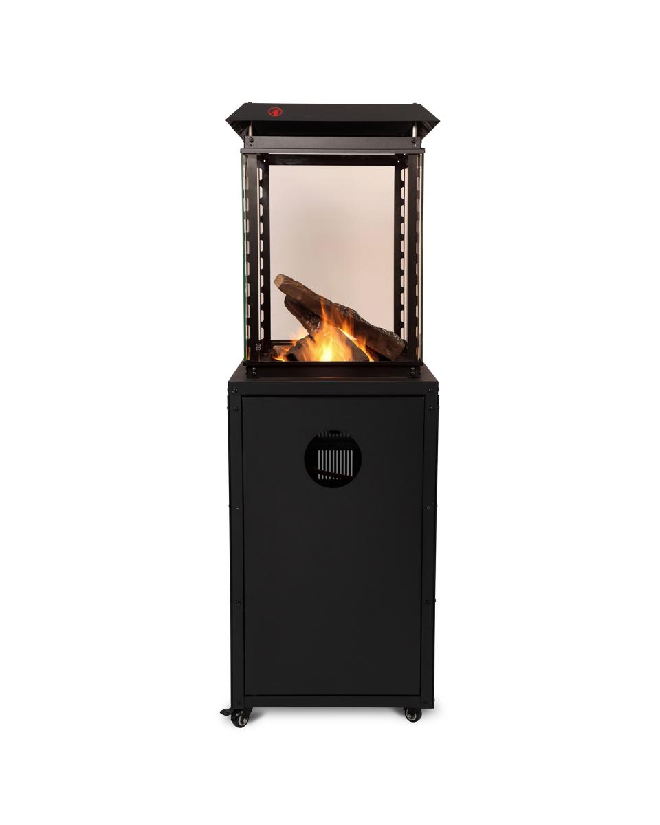 Terrassenheizer - Terrasse - Propan - Lavasteine - Schwarz - H 149 x B 47 x T 47 CM - G-Line