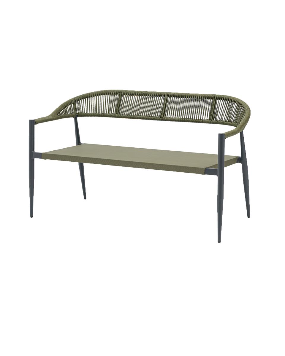 Terrassensofa Joanna 2-Sitzer - Oliv - G-Line