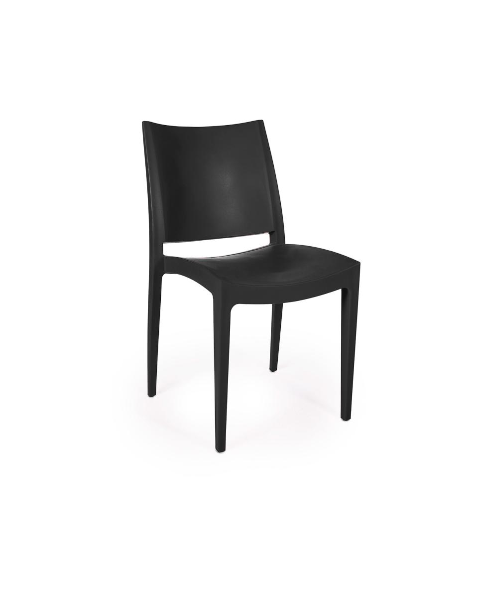 Terrassenstuhl - Lotus - Schwarz - Polyethylen - G-Line