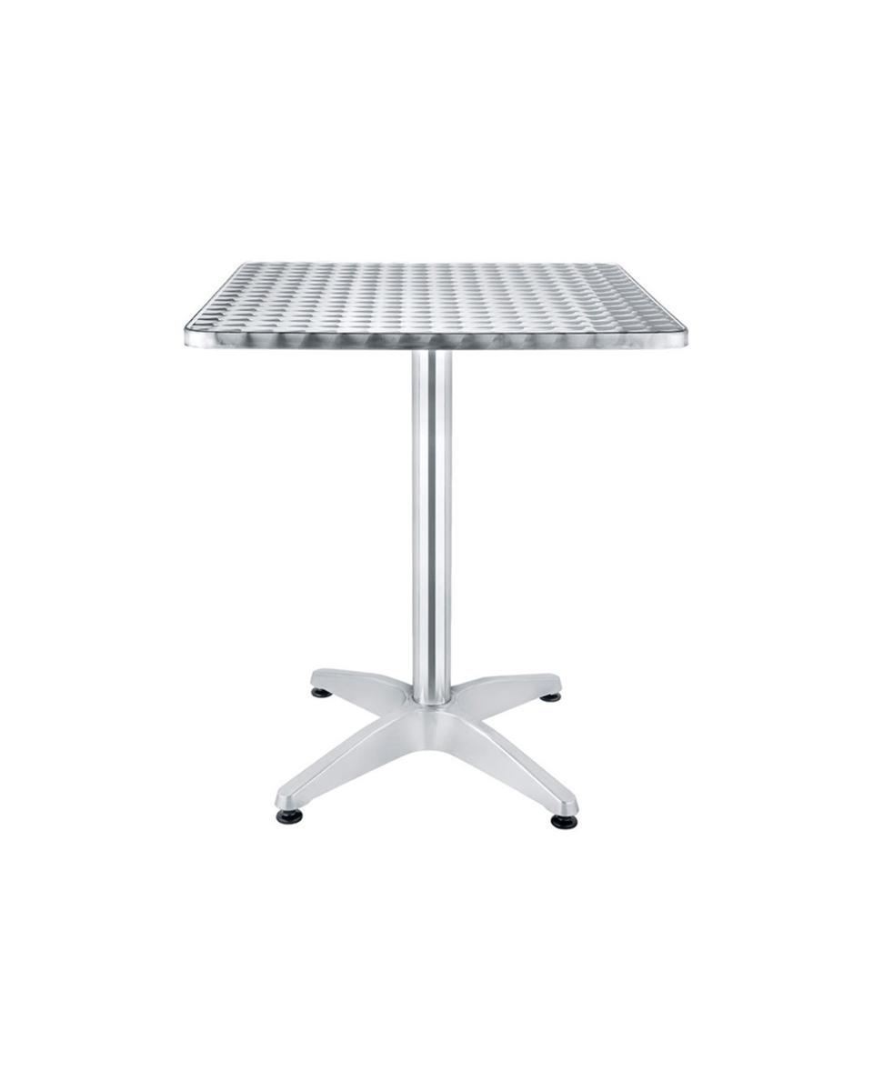 Terrassentisch – 70 x 70 cm – Bistro – Chrom – Aluminium – G-Line