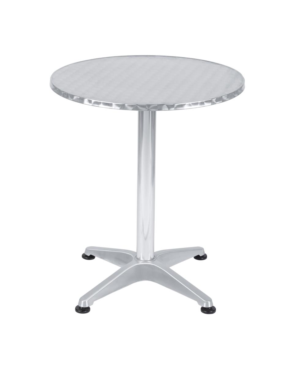 Terrassentisch - Ø60 cm - Bistro - Chrom - Aluminium - G-Line - HW24804