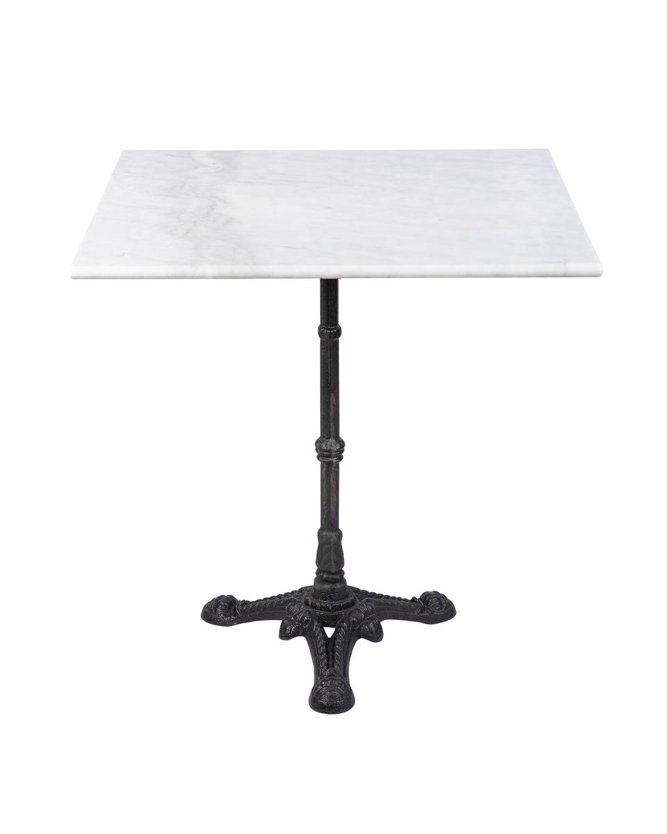 Tisch - Quadratisch - 3 Teens - Marmor Weiß - Gusseisen - H 72 x B 60 x T 60 CM - G-Line