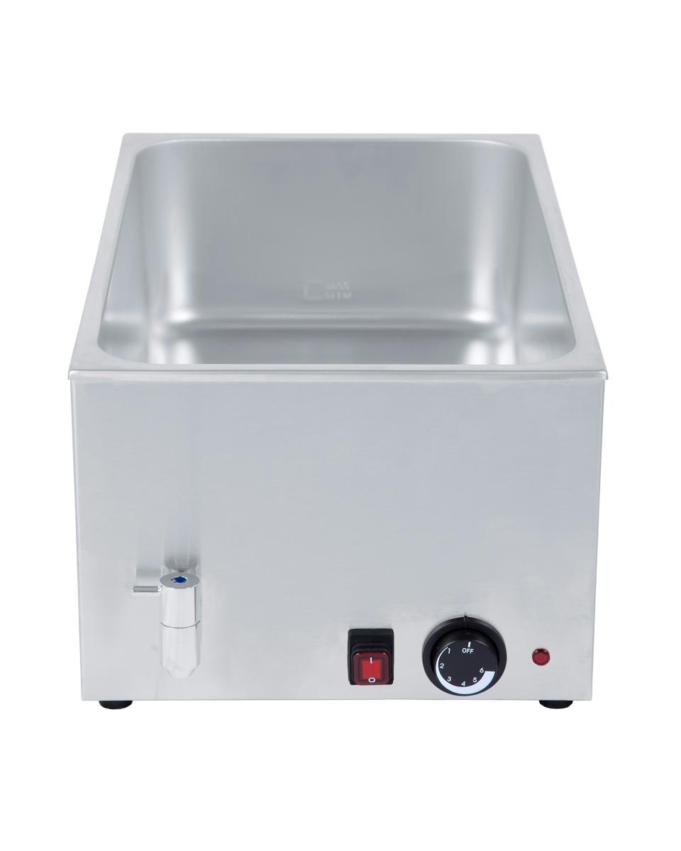 Bain Marie - 1/1 GN - Edelstahl - Ablasshahn - 0 °C-90 °C - G-Line